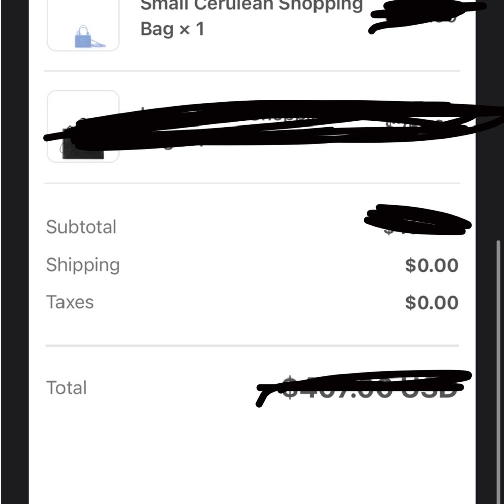 NWT! Small Telfar Cerulean Shopping Bag - Picture 7 of 8